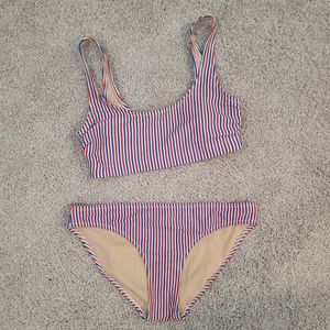 Red White & Blue Stripe Swimsuit